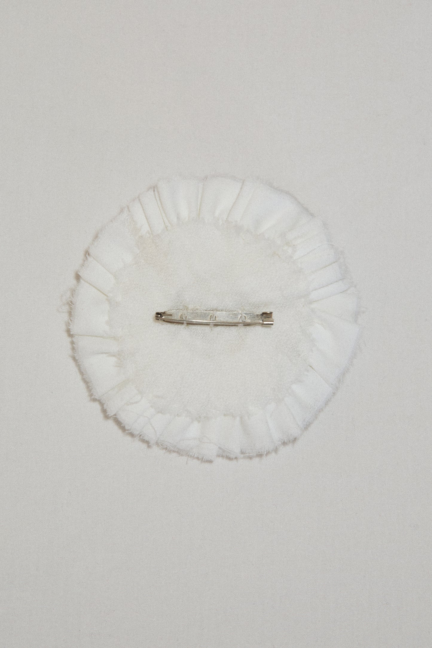 Pirouette Brooch in White Cotton