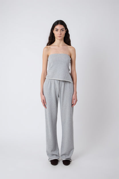 Emile Trousers in Grey Jersey