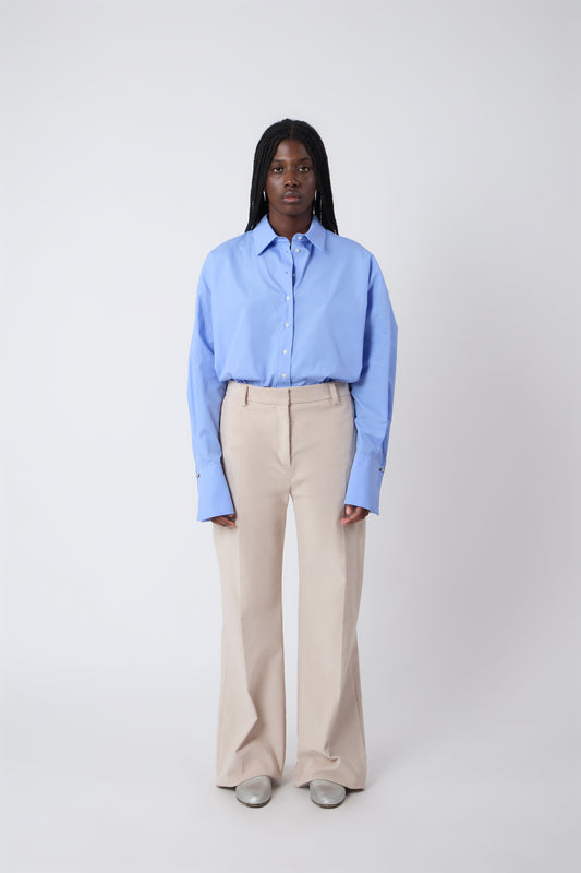 Gaspard Trousers in Beige Corduroy