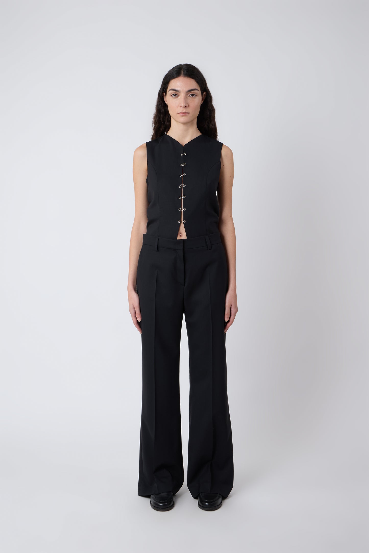 Gaspard Trousers in Black Wool