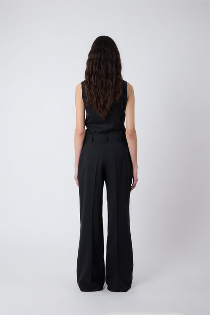 Gaspard Trousers in Black Wool