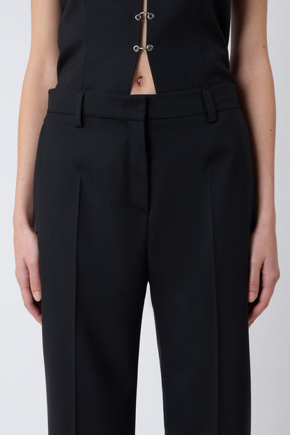 Gaspard Trousers in Black Wool