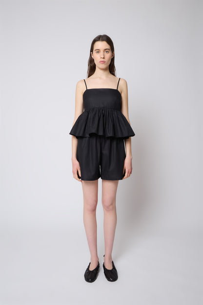 Lolie Top in Black Cotton