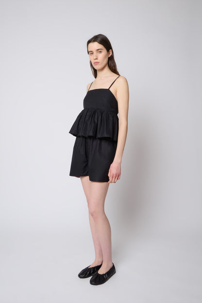 Lolie Top in Black Cotton