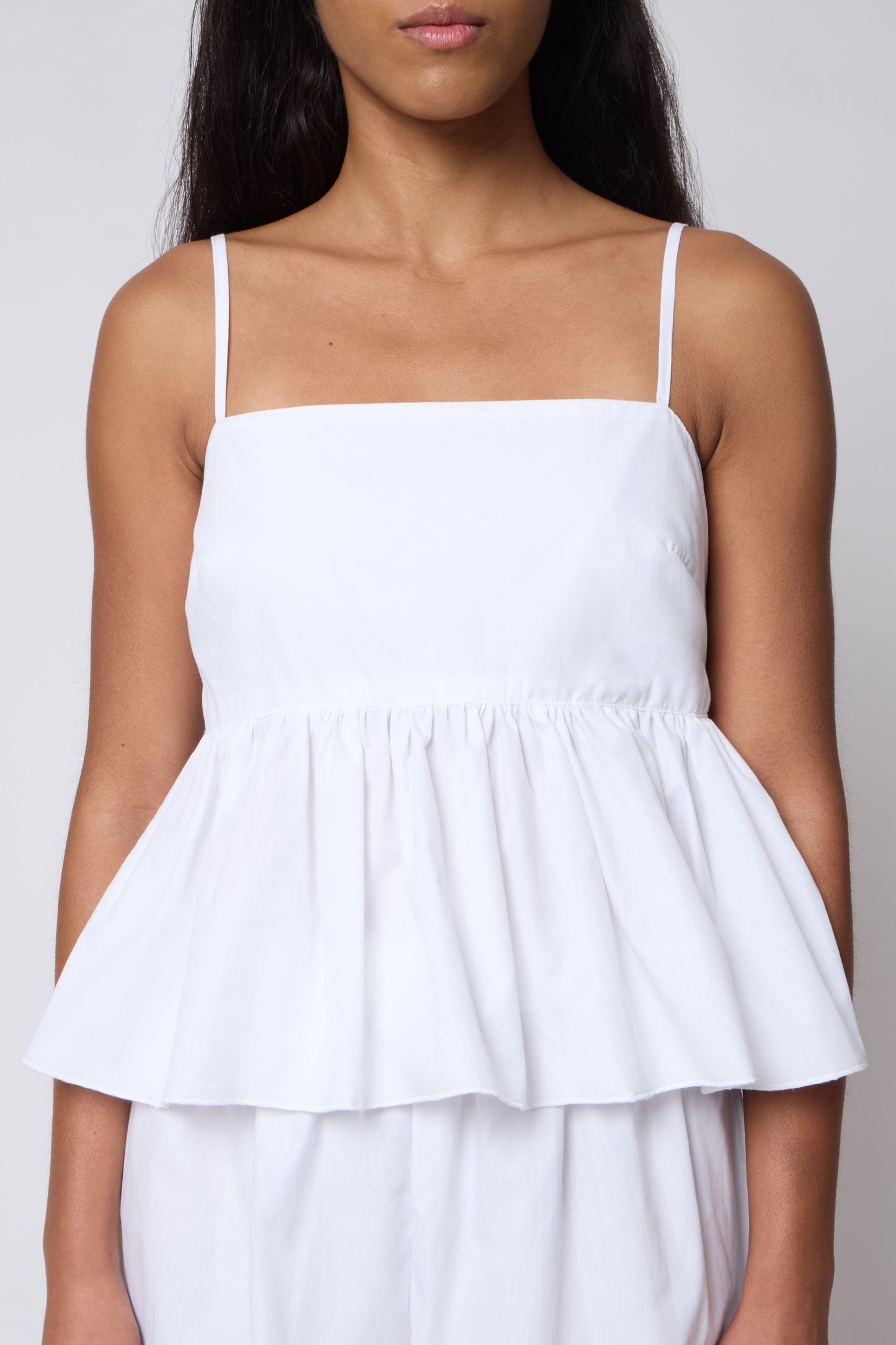 Lolie Top in White Cotton - Archive